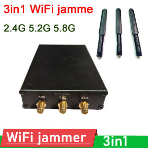 3in1 2.4G 5.2G 5.8G WiFi ป้องกันสัญญาณ WIFI ป้องกัน5G 2.4Ghz Bluetooth Interference RF Amplifier + Antenna