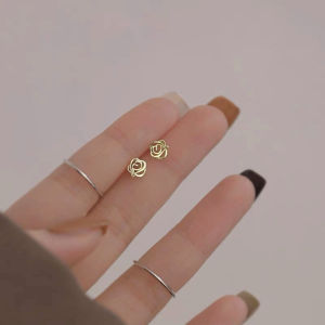 【Bestella✨COD】Anting Mawar Perak 925 Indah Wanita Musim Panas Anting Perancis Elegan