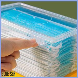 bluesea Mask Storage Box Wet Tissue Box Baby Wipes Dispenser Holder Household Dust-proof Tissue Box With Lid Kitchen Seal Container