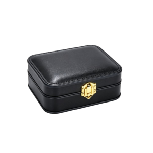 OOC PU Leather Lockable Jewelry Box Lockable Double Layer Jewelry Storage Case Storage Organizer Portable Double Layer Jewelry Box Travel
