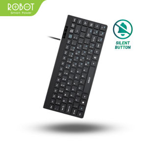 ROBOT Portable Mini Wireless Set Combo Keyboard and Mouse KM3100 Original Garansi 1 Tahun