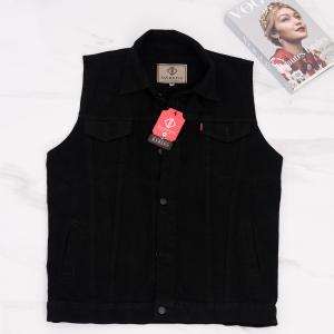 Jaket Rompi Polos Jaket Sandwash Jaket Denim Polos bahan tebal dan tidak kaku