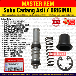 Master Rem Beat Fi POP Street Karbu PCX Vario 125 150 CBR 150 Spacy Scoopy Supra X 125 Original AHM