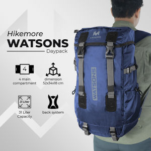 BISA COD Tas Ransel Pria Laptop Sekolah Hikemore Watsons