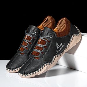 Prikol Korea British Sepatu Pria Kerja Kantor Cowok Sneaker Lentur Dewasa Laki Laki Casual Pantofel Santai Tali 094
