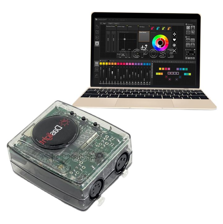 Daslight DVC4 GZM DMX CONTROLLER USB DMX512 Disco lighting fog machine ...