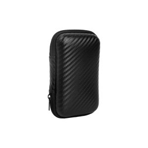 Mini Storage Bag EVA Waterproof Bluetooth Earphone Data Cable Travel Organizing Container Zipper Bags Fashion Black Storage Case