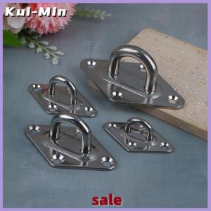 Kui-Min 1pc M5 M6 M8 M10 304Stainless Steel Ceiling Wall Mount Hook Heavy Duty Anchor Eye Plate For Boat Yoga Swing Hammocks