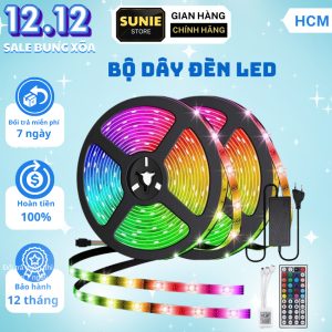 Bộ Dây Đèn LED Tikok RGB 5 Mét Đèn LED Tikok 16 Triệu Màu Có Remote Dây Đèn LED Trang Trí Phòng Ngủ Trang Trí Nhà Cửa Ngày Lễ Tết dây đèn led trang trí đèn led 16 triệu màu