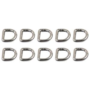 10ชิ้นห่วงรูปตัว D ตะขอห้อยกุญแจสปริงใช้งานง่ายพวงกุญแจสำหรับกระเป๋าเงินพวกกุญแจโลหะกระเป๋าถือใส่ฮาร์ดแวร์งานฝีมือแบบ DIY