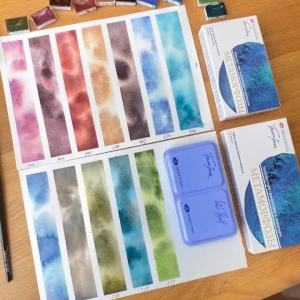 12 Color Set New Russian 2025 White Night Solid Watercolor Layered Color Boxed Artist Travel Portable Art Supplies