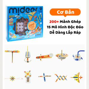 Đô Chơi STEM Khoa Học Mideer - Bộ Lắp Ráp Mô Hình Máy Bay Ô Tô Gỗ Phát Triển Tư Duy Sáng Tạo Cho Bé