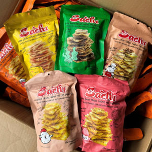 [MUA 10 TẶNG 2] Snack Bánh Tráng Nướng Giòn Sachi Phủ Vị Thơm Ngon Giòn Tan Ăn Vặt Healthy