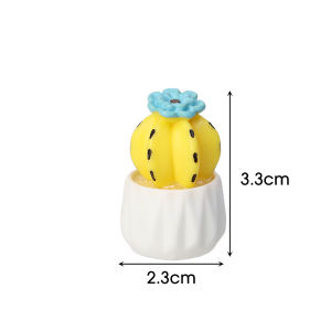 Mini Simulation Succulent Cactus Plant Decor Transparent Fleshy Car Computer Landscape Ornaments Crafts Home Office Desktop Decoration