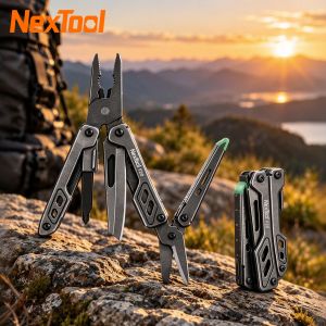 Nextool Flagship Pro F20 12 in 1 Camping Multitool Pliers Survival Ruler Wire Cutters Gear Glow Block Scissors for Outdoor Camping Hiking