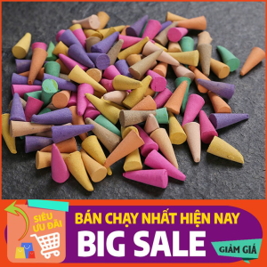 Túi 100 trầm hương nụ cao cấp hình nón nhiều màu Nhang trầm sạch cao cấp bịch 100 nụ hương rất thơm