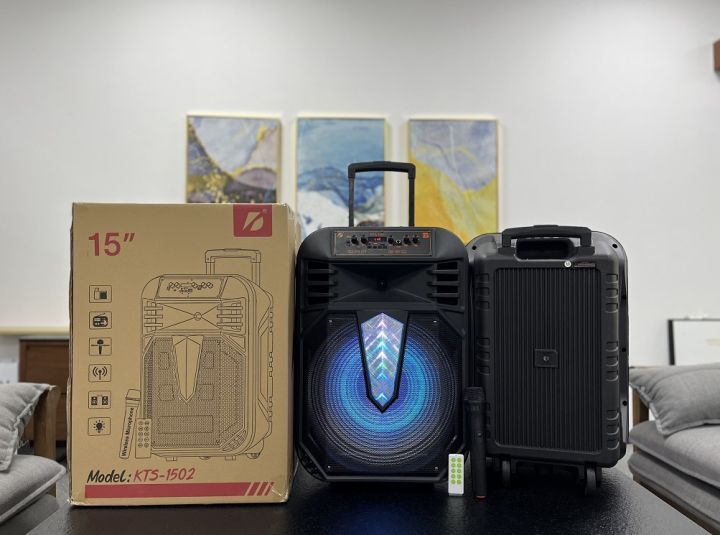 KTS-1502 trolley bt speaker wireless portable outdoor speaker 15