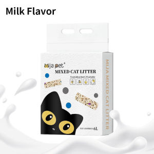 Cat Litter Sand 6L Fast Clumping Tofu Cat Litter with Dust-Free Bentonite Food Grade Plant Tofu
