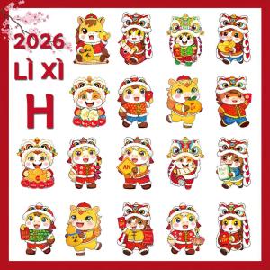 [ Hỏa Tốc Hà Nội] Bao Lì Xì Chibi Tết 2026 Hình Con Ngựa (Bính Ngọ) - Mẫu Chữ Việt & Hoạt Hình Cute