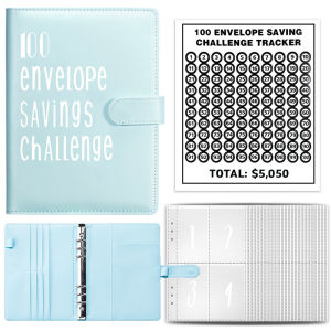 Budget Binder Cash Envelope Savings Challenge Notebook Pu Leather Organizer Family Finance Planner Gift Idea
