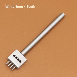 LUXELU 1Pcs 2/4/6 Răng Dụng cụ đục lỗ da 4/5/6/8mm Sách hướng dẫn Dụng cụ đục lỗ Khoan tạo khoảng cách giữa các lỗ Bộ khuôn đột tròn
