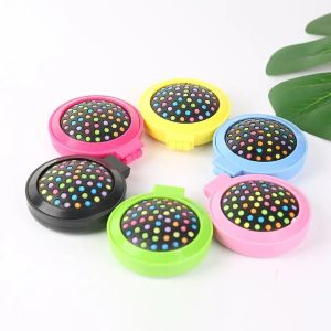 Cermin Plus Sisir Bulat Sisir Cermin Bulat 2In 1 Cermin Sisir Traveling Cermin Lipat Sisir Rambut