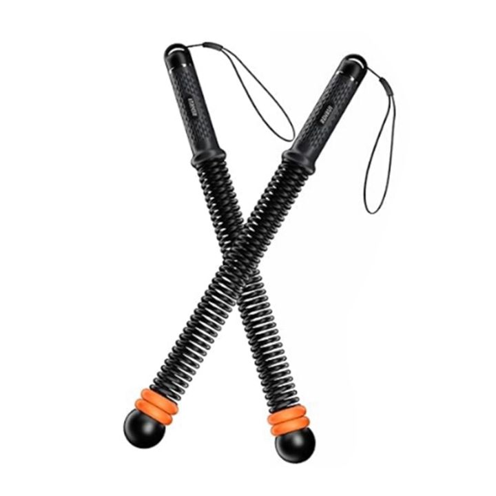 Spring Like Battle Rope Cordless Battle Ropes with Adjustable Resistance Spring-Weighted Rope ...