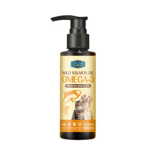 LDECO Premium Wild Salmon Oil for Dogs & Cats | Rich in Omega-3 Supports Skin Coat And Joint Health