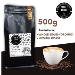 500 grams Musang / Civet / Alamid Coffee or Kopi Luwak KETO-FRIENDLY