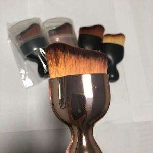 2Pcs Head Curve Contour Makeup Brush Wave Foundation Brush Wine Glasses High Heels U-shaped Face Brush