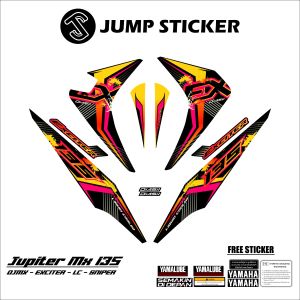 Stiker striping jupiter mx 135 old grafis variasi 014