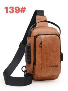 CJY BAGS  #139 MENS COMBINATION LOCK AND CHARGING CROSSBODY WITH MULTI-FUNCTIONAL SPORTS BAG FOR MEN