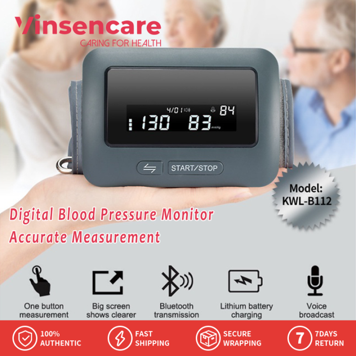 Vinsencare 1 Set Digital Blood Pressure Monitor Upper Arm Blood ...