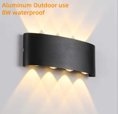 LED Wall Light aluminum modern style indoor outdoor wall light IP65 waterproof up to bottom corridor lights for household bedroom bathroom lights wired hard Sconces