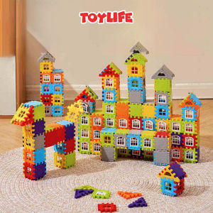 Đồ chơi xếp hình xây dựng ngôi nhà thông minh loại to cho bé bộ lắp ghép xây nhà DIY 150 chi tiết trẻ em TOYLIFE