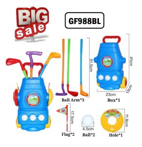 👉 READY STOCK 👉🇲🇾 Hot Kid Golf Club Set Wheel Bag Environmental ABS Child Practice Golf Toy Baby Jualan Murah Mainan Club Early Educational For Outdoor Sport Fitness Exercise Toy Kid Sales