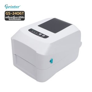 Gprinter เครื่องพิมพ์ฉลาก แบบริบบอน เครื่องพิมพ์ใบปะหน้า GS-2406T พิมพ์สติกเกอร์บาร์โค้ด ป้ายราคาสินค้า