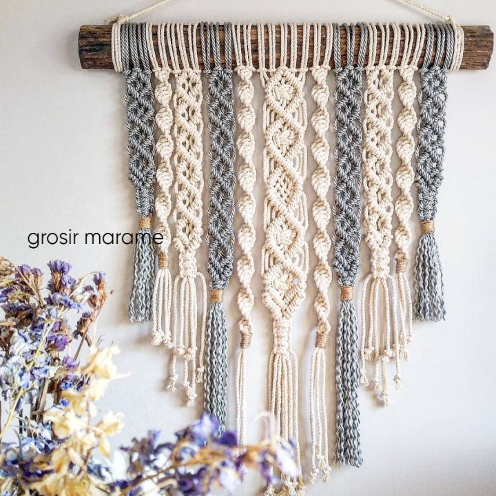 Contoh Macrame MACRAME WALL HANGING / MACRAME HIASAN DINDING 60X50 / HIASAN DINDING ...