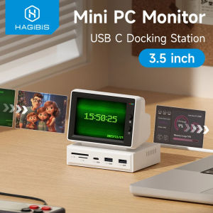 ออกใบกำกับภาษีได้ ส่งจาก กทม ประกันไทย Hagibis X86 จอจิ๋ว 3.5inch IPS 960x640 model USB Mini Screen with USB C Hub USB-C&HDMI Monitor