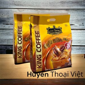 ( COMBO 02 TÚI) CÀ PHÊ SỮA KING COFFEE 01 TÚI 50 GÓI - CAFE NGON NHIỀU SỮA