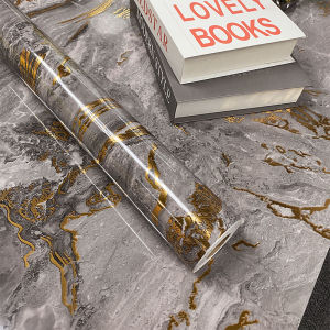 วอลล์เปเปอร์ลายหินอ่อนปิดทอง60X200cm 200 degree temperature Stiker Mengkilap กันความร้อนสำหรับตู้เตาห้องครัวตู้เสื้อผ้าตั้งโต๊ะสีทองสติกเกอร์ติดผนังกาวในตัวสีเงินแบบ DIY