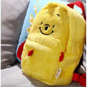 Tas Ransel Disney Plushie Karakter Lotso Monster Mini Inc Pooh Backpack Bulu Lucu Kecil Wanita Remaja Tas Konser Boneka