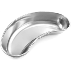 8" German Stainless Steel Kidney Basin 500 cc Capacity Kidney Tray for Dental Lab Soiled Dressings