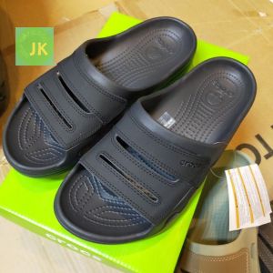 Dép lê cross yukon mesa cho nam phối da đúc liền khối đi mưachuẩn xịn ful box màu đen