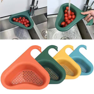 Multifunctional Swan Drain Basket Sink Fruit and Vegetable Drain Basket Kitchen Leftover Sink Strainer General Drain Basket
