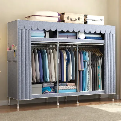 Tủ quần áo LEEGO vải hợp kim Tủ quần áo Khung tủ quần áo 85-205cm dày 20mm dễ lắp đặt chống ẩm không gỉ