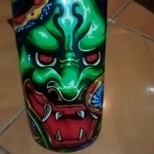 Sticker decal full body king tema samurai