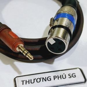 Cáp 3.5 ly ra Canon Cái dài 1.5m / Chuẩn 3.5 ly - 3 điểm cực ra Canon Cái