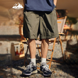 INFLATION brand Tooling Style Functional Style Men Youth Tencel Lightweight Solid Color Pleated Casual boy Shorts