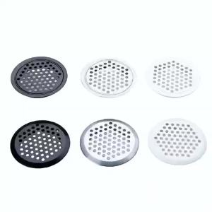 35mm / 1.37” Round Air Vent Circular Soffit Vent，Stainless Steel Mesh Hole Louver for Kitchen Bathroom Cabinet and Wardrobe（20Pcs White）